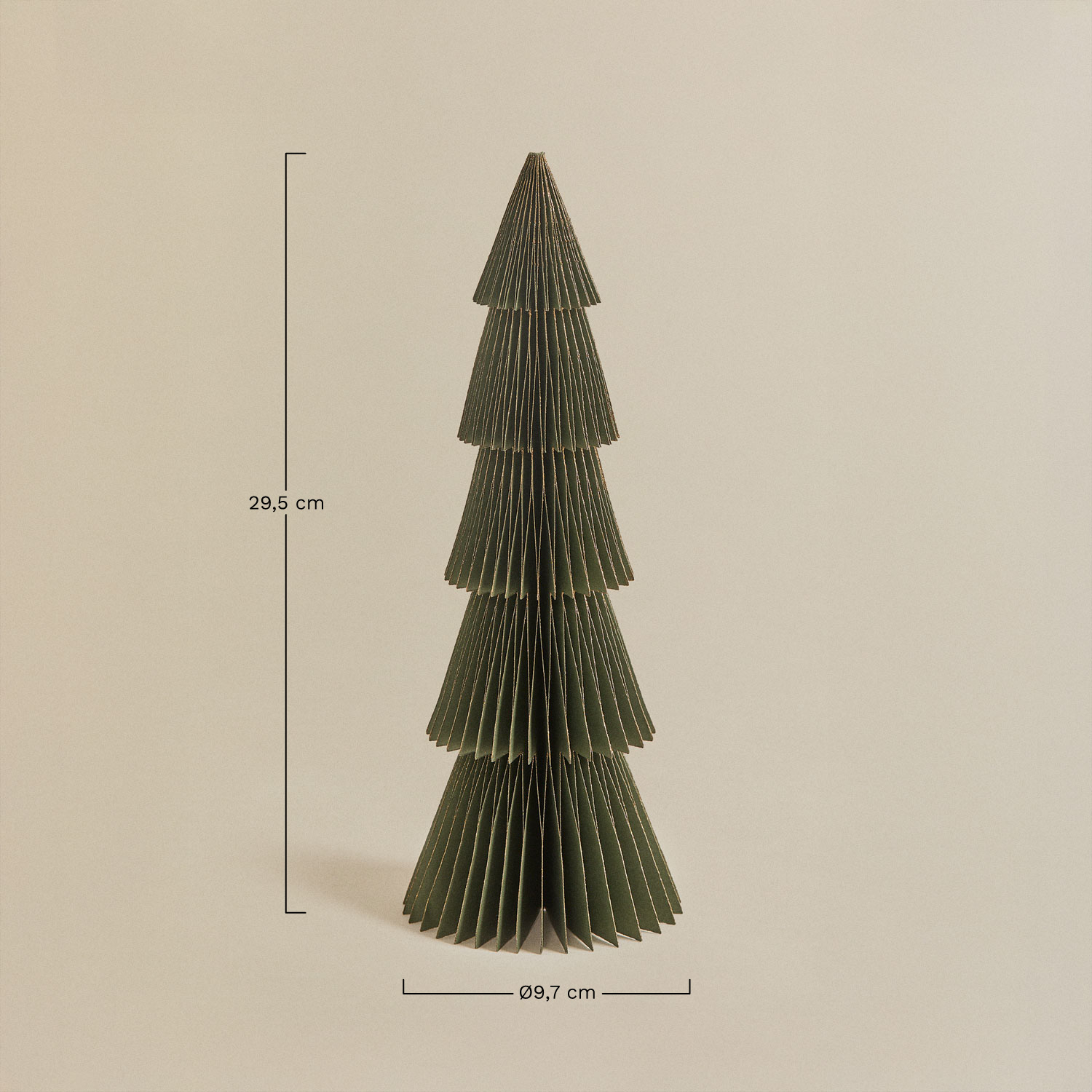 Set di 2 alberi di Natale in carta Jesper, MISURE