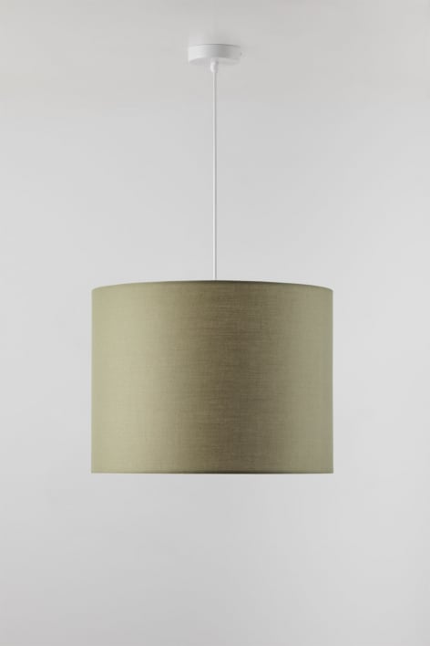 Lampada a sospensione da soffitto in tessuto Arlina - Bianco