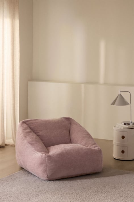 Poltrona pouf imbottita Thiago