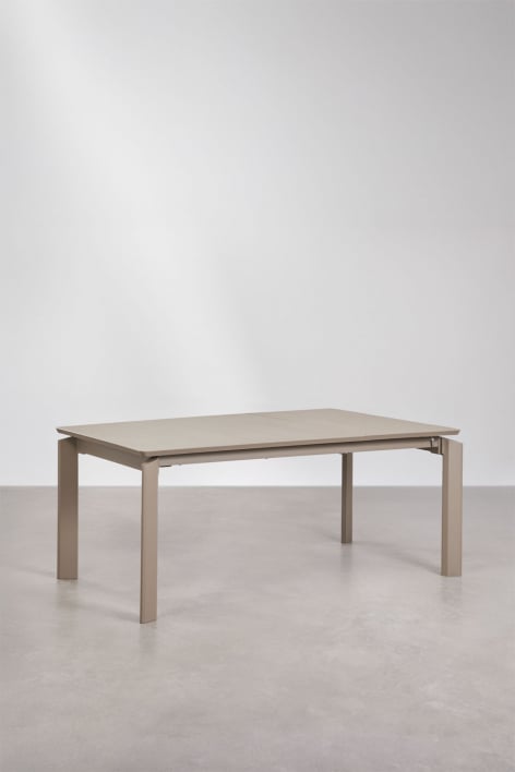 Tavolo da pranzo rettangolare allungabile 180-240-300x100 cm in alluminio Milenca