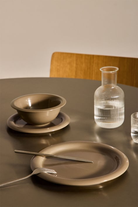 Servizio di piatti in new bone china da 12 pezzi Rylvane