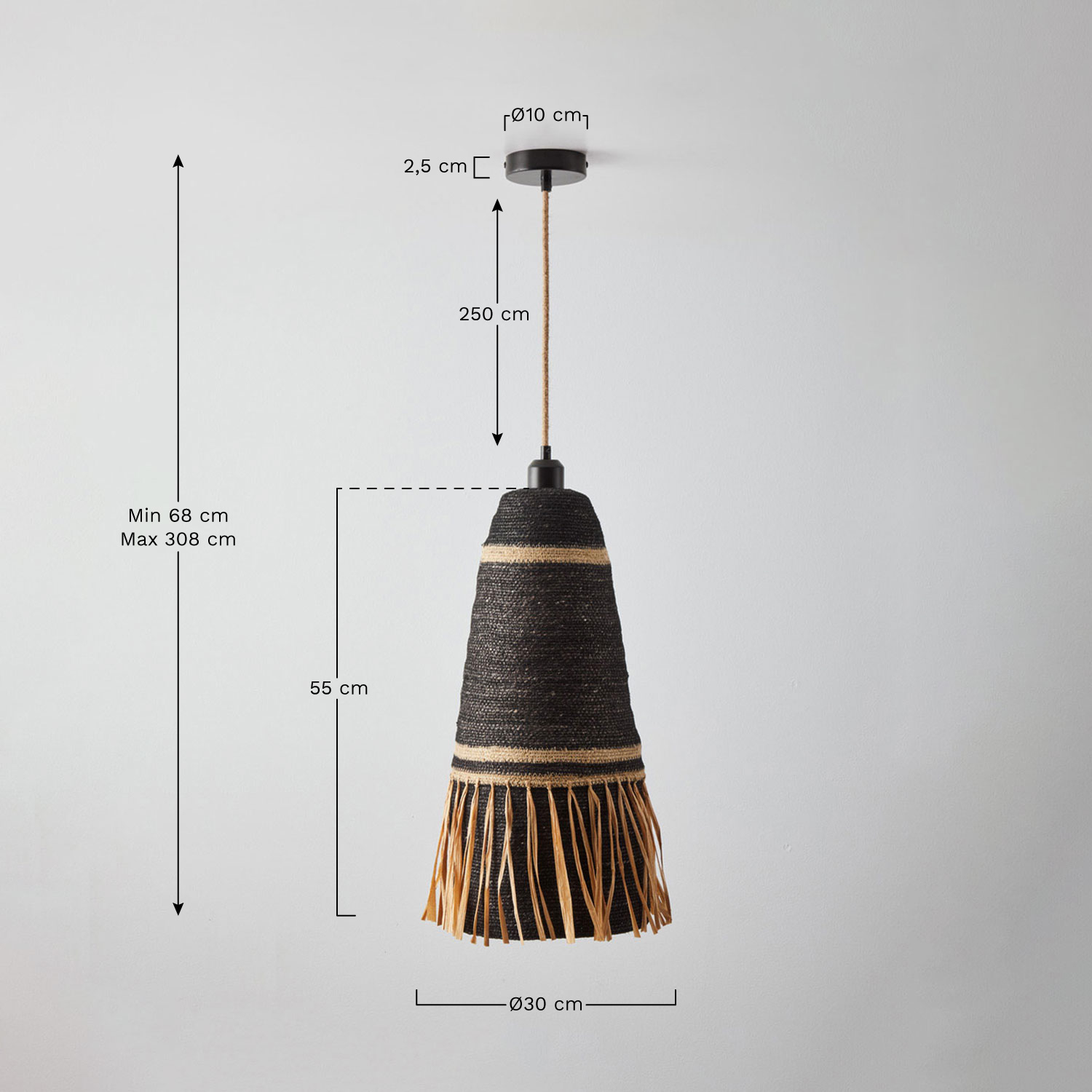 Lampada a sospensione Zoe, MISURE