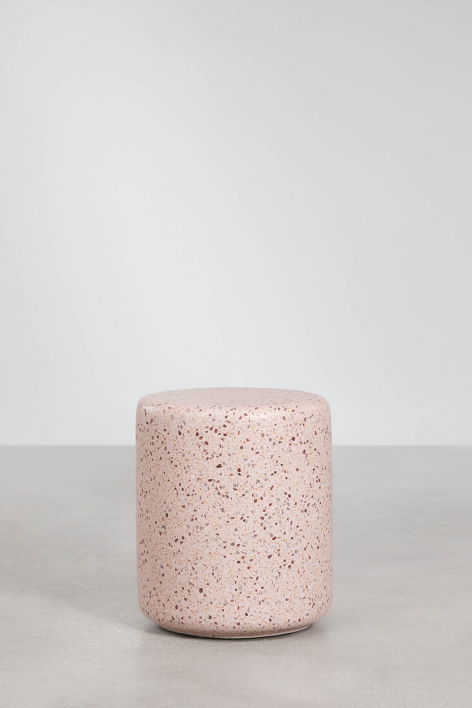 Tavolino da giardino rotondo Ø35 cm in cemento Elyndra