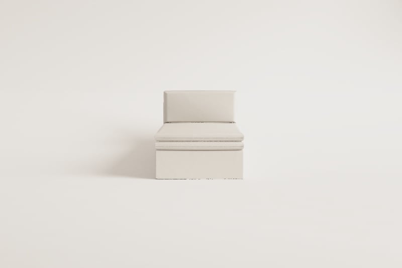 Modulo chaise longue per divano modulare in lino e cotone Grace