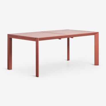 Tavolo Da Giardino Rettangolare 180-240x100 Cm Allungabile In Alluminio Starmi Terracotta - Sklum