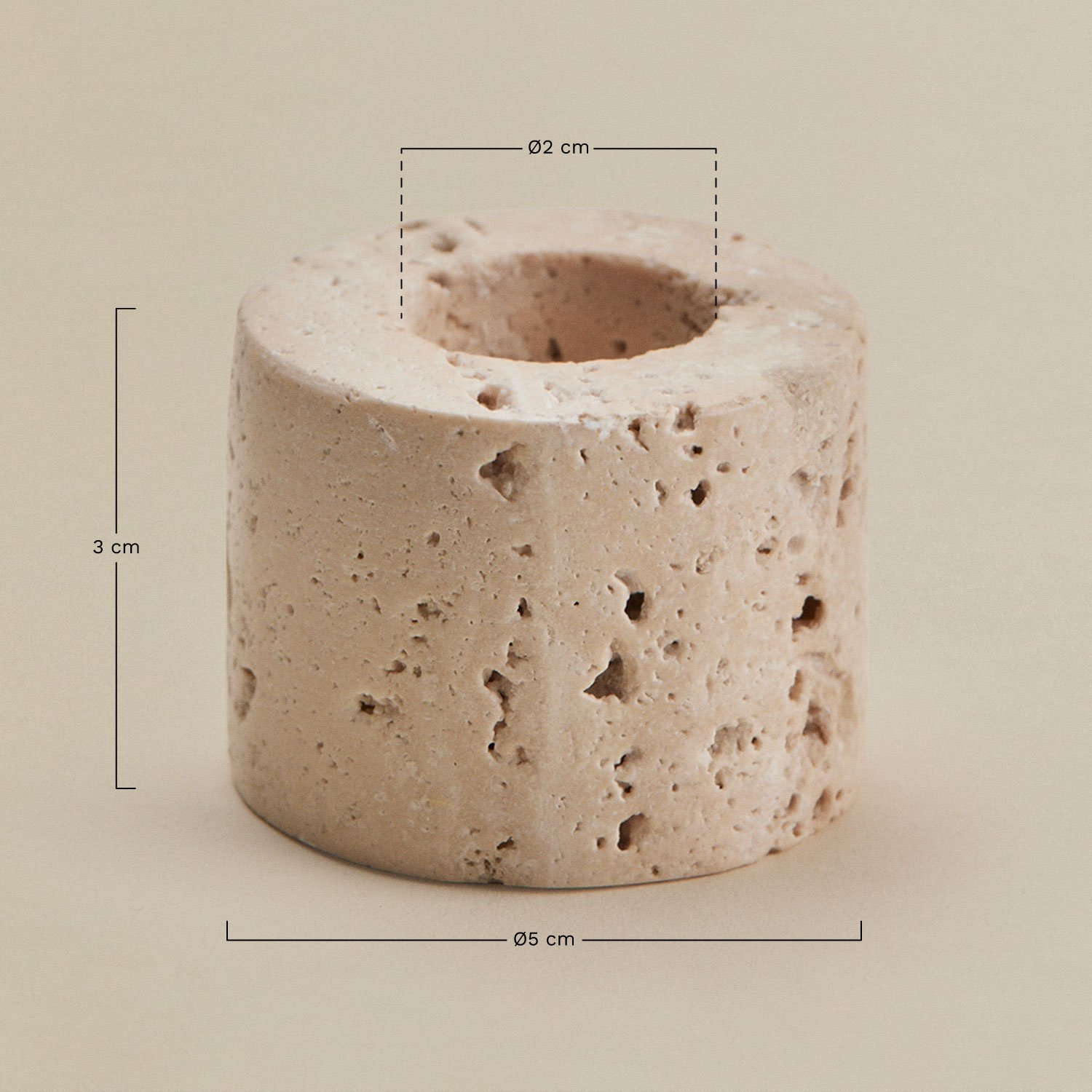 Candelabro in pietra naturale Seravento, MISURE