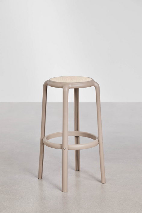 Sgabello alto Omara - Moka Brown