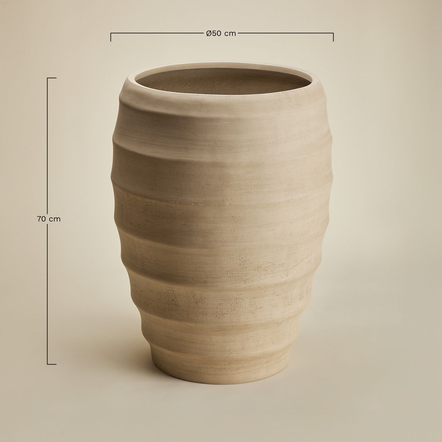 Vaso da esterno in cemento Gabe, MISURE