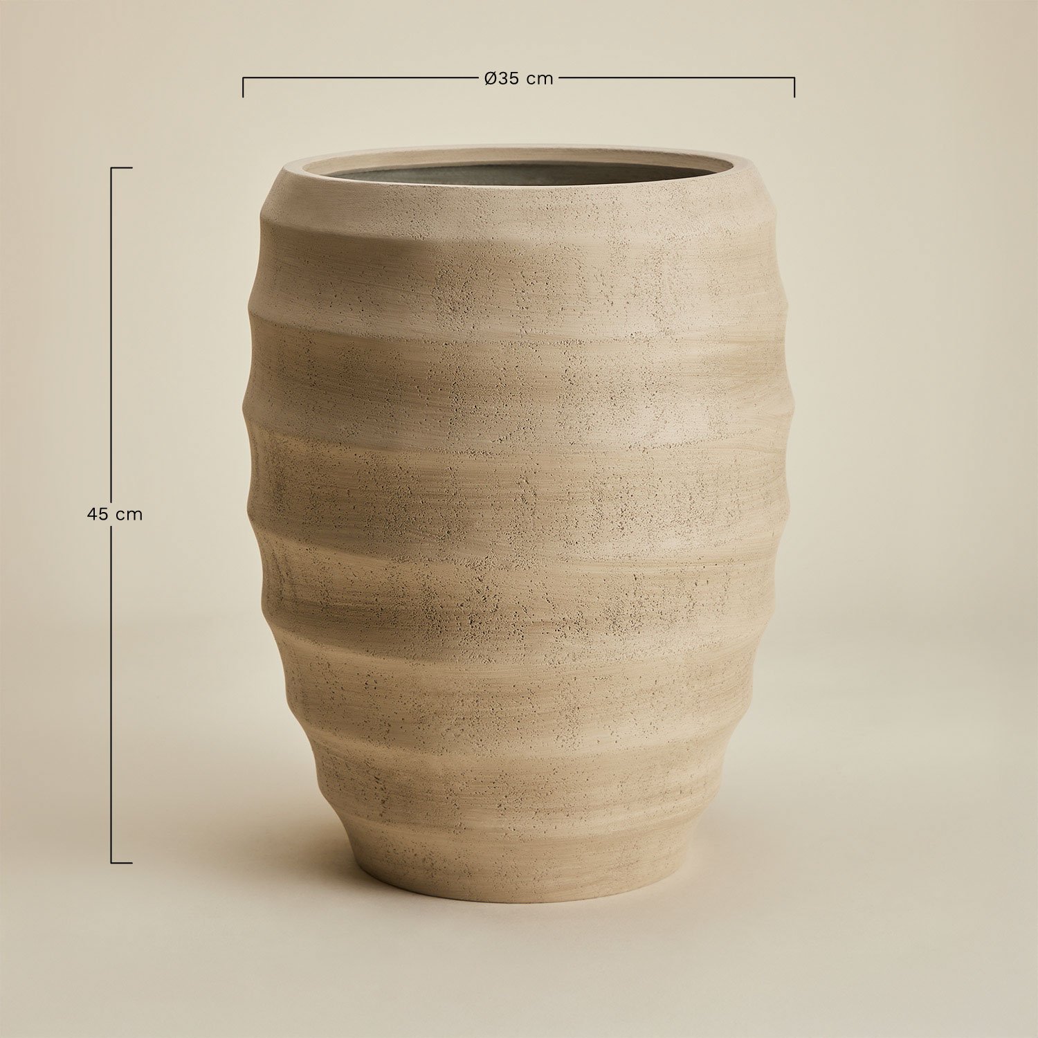 Vaso in cemento Gabe, MISURE