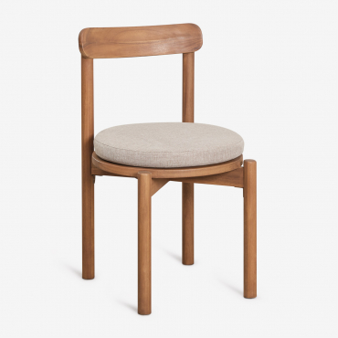 Set Di 2 Sedie Da Pranzo In Legno Di Acacia Nualis Acacia Marrone - Sklum