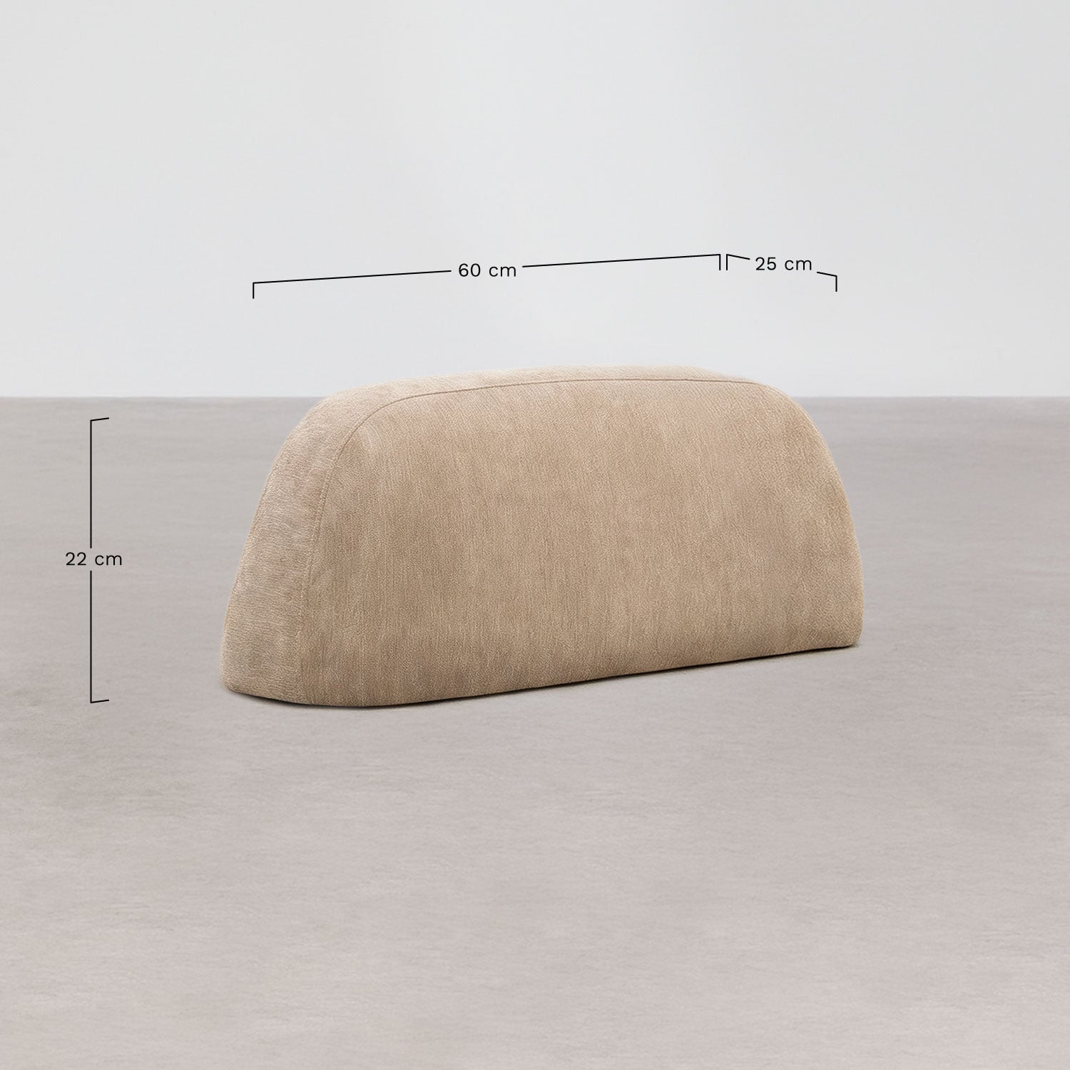 Bracciolo per divano modulare imbottito Giorgia, MISURE