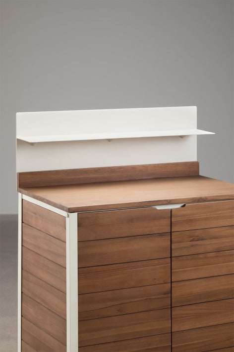 Pannello posteriore per cucina modulare da esterno in alluminio Reggie