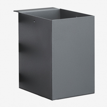 Cestino Per Utensili 15x10 Cm Per Cucina Modulare Da Esterno In Acciaio Savona Grigio Grafite - Sklum