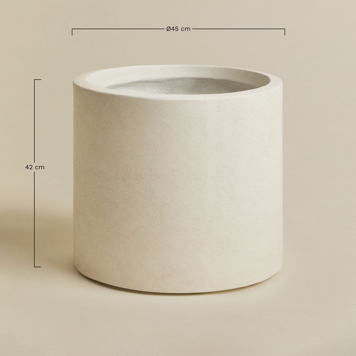 Vaso da esterno in cemento Aurevi, MISURE