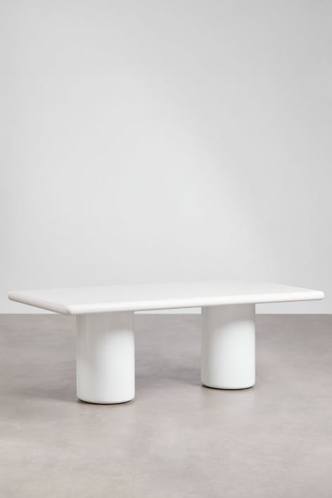 Tavolo da pranzo rettangolare 220x100 cm in cemento Namara