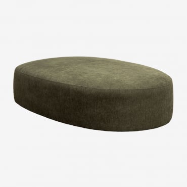 Chaise Longue Imbottita Per Divano Modulare Giorgia Tessuto Verde Militare - Sklum