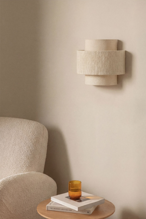 Applique da parete Lumira - Gardenia Bianco - Beige Lino