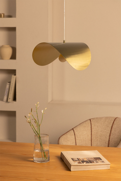 Lampada a sospensione da soffitto in acciaio Nazas