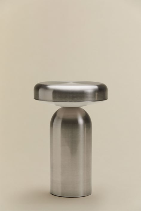 Lampada da tavolo LED wireless in ferro Akita