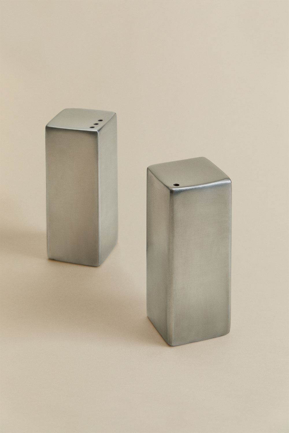 Supporto ricaricabile automatico sale e pepe smerigliatrice in acciaio inox pepi
