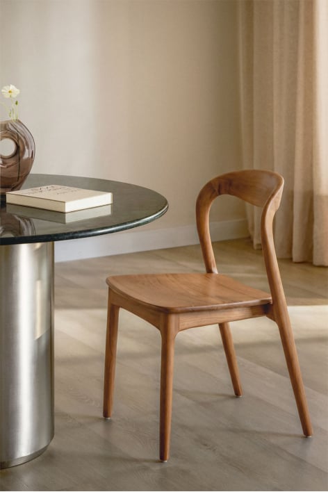 Sedia da pranzo in legno di teak Varmus - legno di teak