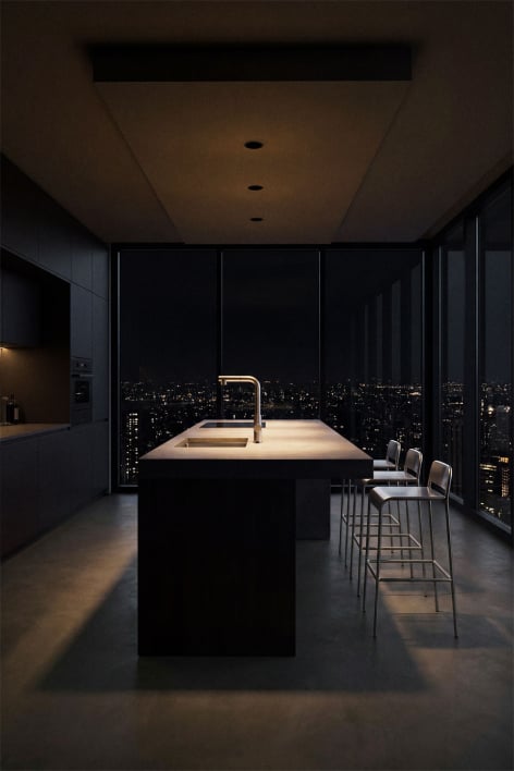 Downlight LED da incasso senza cornice trimless rotondo in alluminio Luisiana