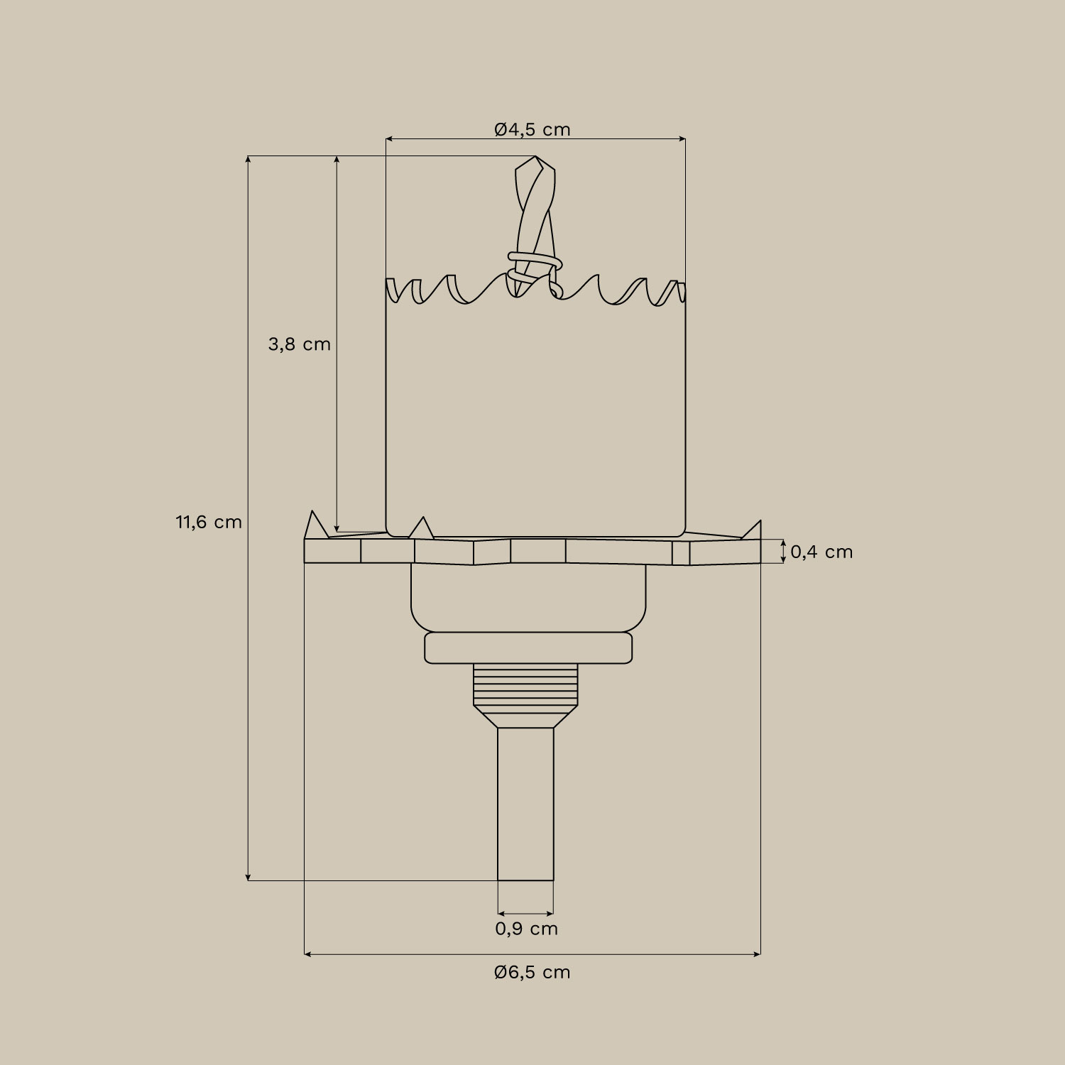 Sega a corona per downlight incassato senza cornice trimless in acciaio Glendive, MISURE