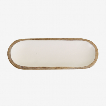 Vassoio Decorativo In Legno Di Mango Fruela ↔︎ 45 Cm - Sklum