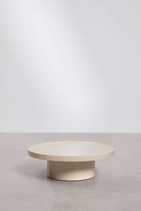 Tavolino da caffè rotondo in MDF Cirela - Ø90 cm