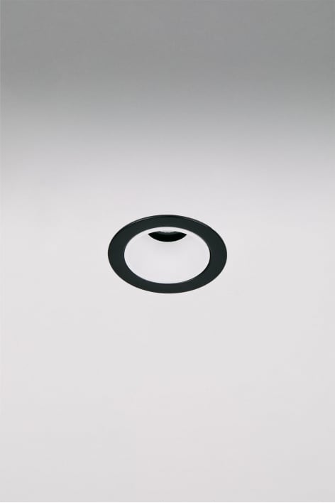 Downlight LED da incasso con cornice rotonda Ø5 cm in alluminio Luisiana