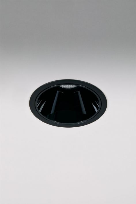 Downlight LED da incasso con cornice rotonda Ø8 cm in alluminio Luisiana