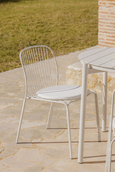 Sedia da giardino in acciaio Anerina - Gardenia Bianco