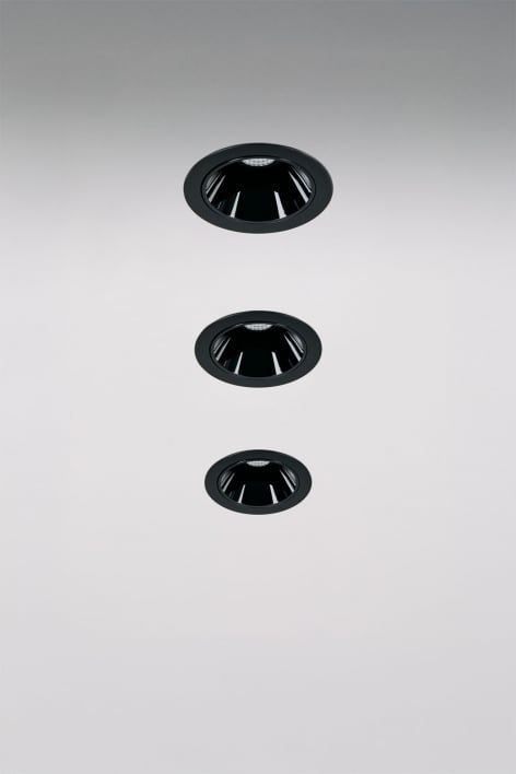 Pack da 3 downlight LED da incasso con cornici rotonde Ø7 cm per esterni in alluminio Luisiana