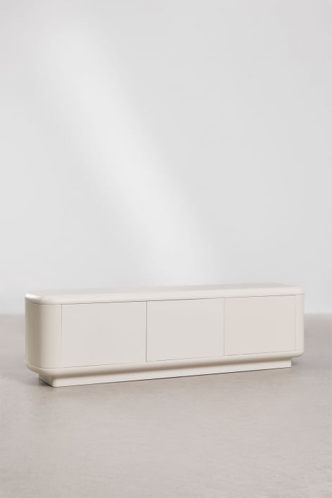 Mobile TV 160x40 cm in MDF bianco gardenia Cixila