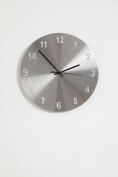 Orologio da parete Ø40 cm in acciaio inox Kimberly