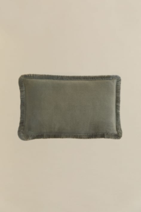 Cuscino rettangolare 30x50 cm in cotone Soncey - Verde grigiastro