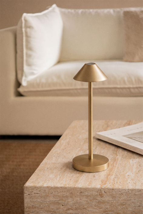 Lampada da tavolo LED wireless in ferro Emilija