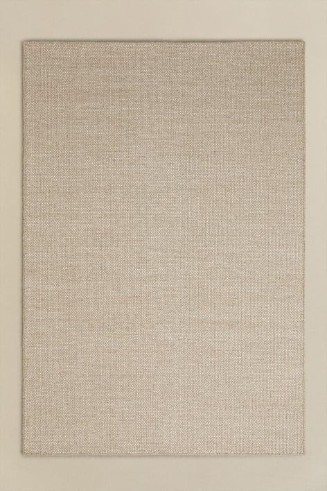 Tappeto rettangolare in lana Jultriz - Tapioca Beige