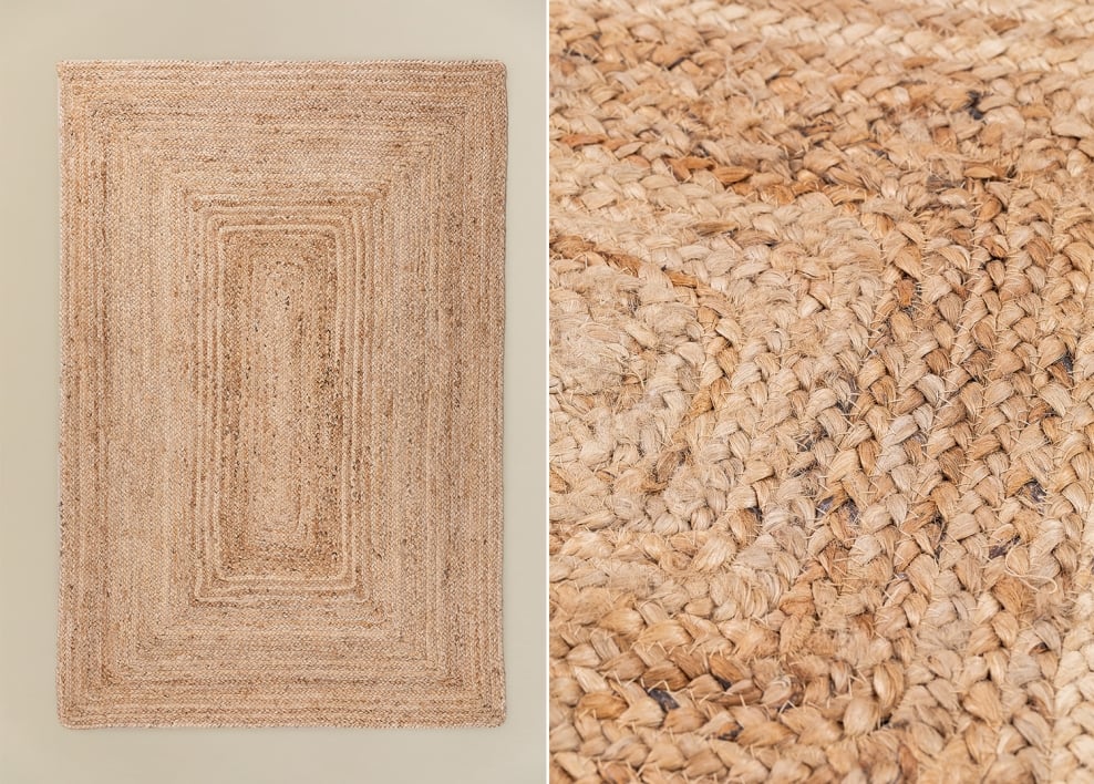 Tappeto rettangolare 160x240 cm in juta Tempo