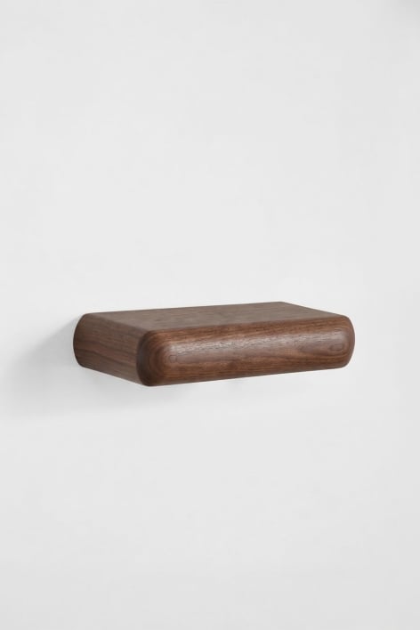 Set di 2 mensole da parete in legno Carmen