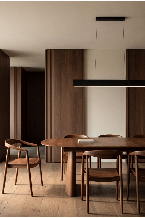 Lampada a sospensione lineare LED 120 cm in alluminio Astley