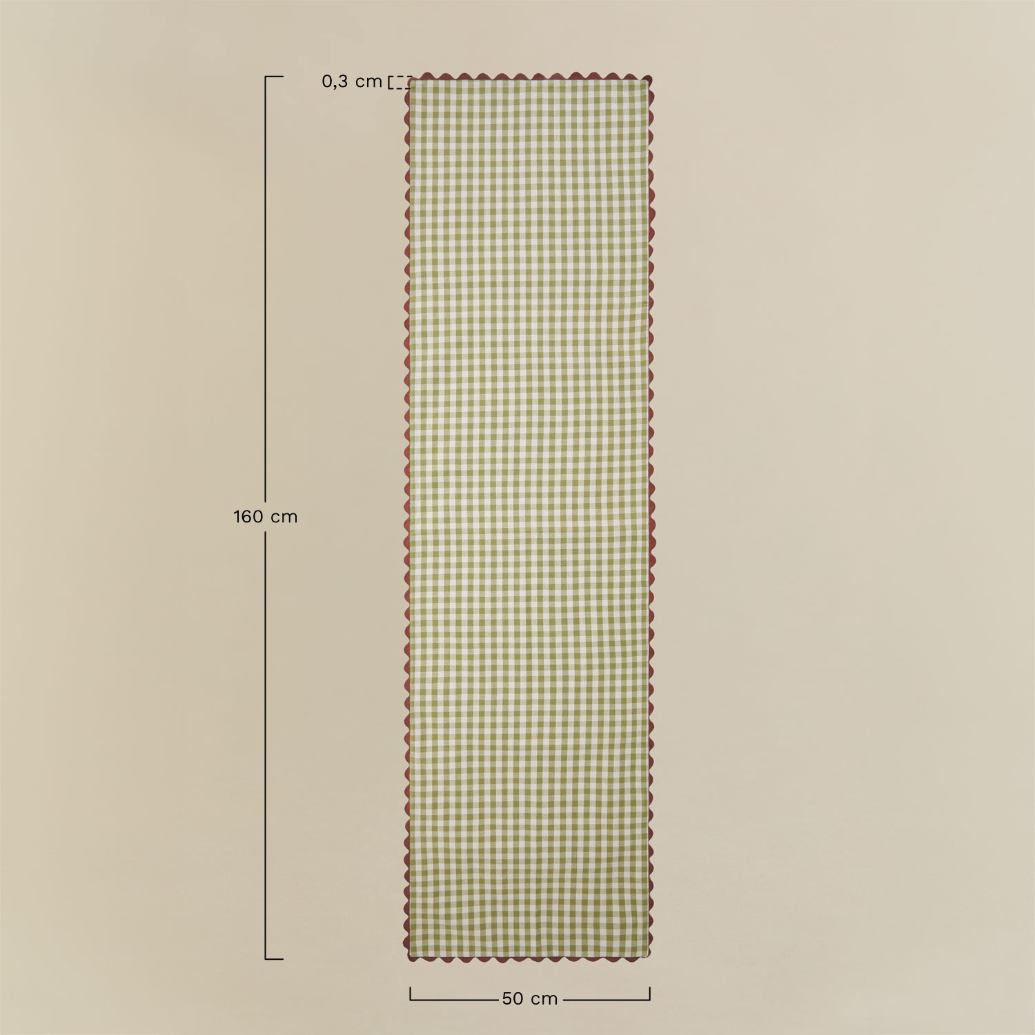 Tovaglia da tavola 50x160 cm in cotone Isvel, MISURE