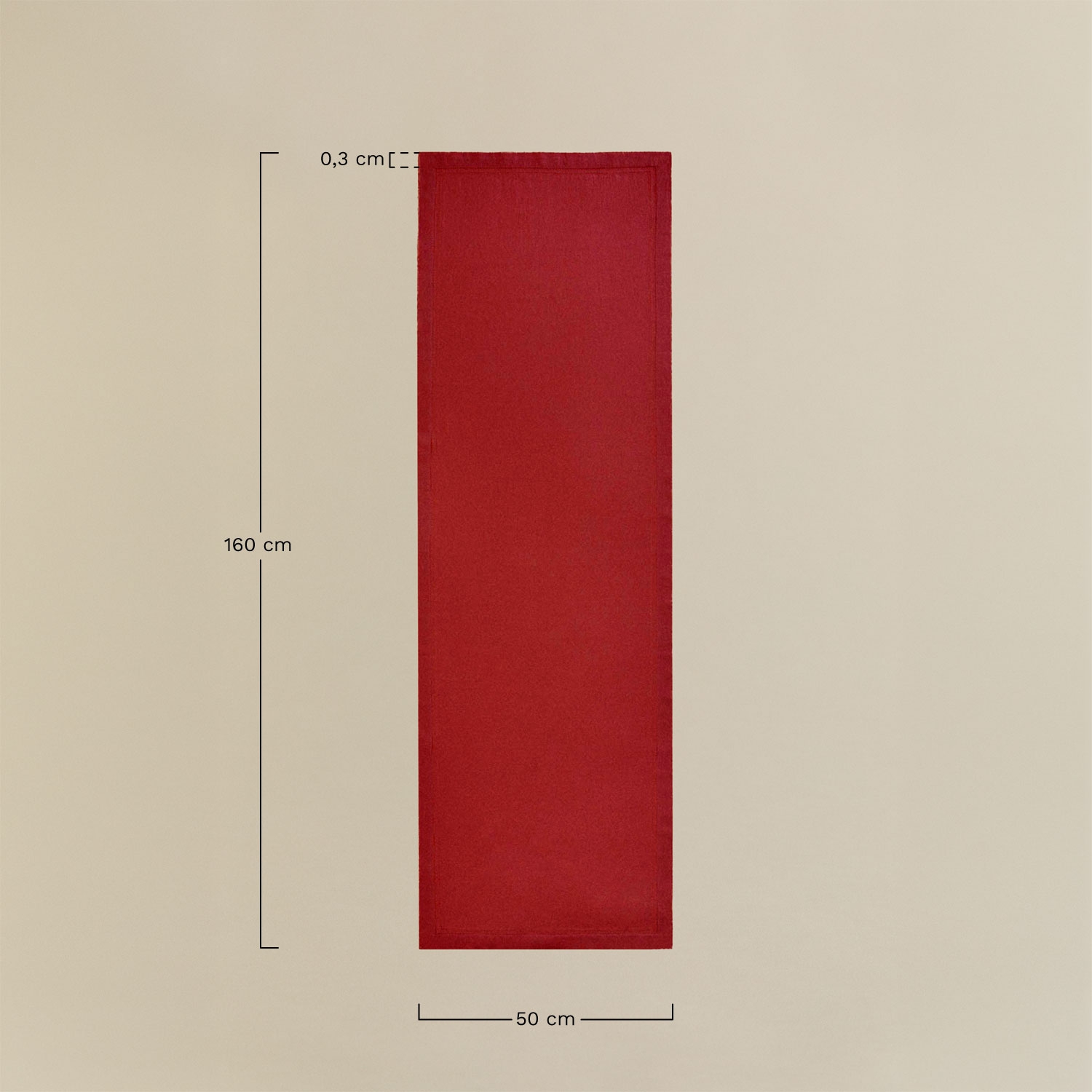 Tovaglia da tavolo 50x160 cm in cotone Eirsen, MISURE