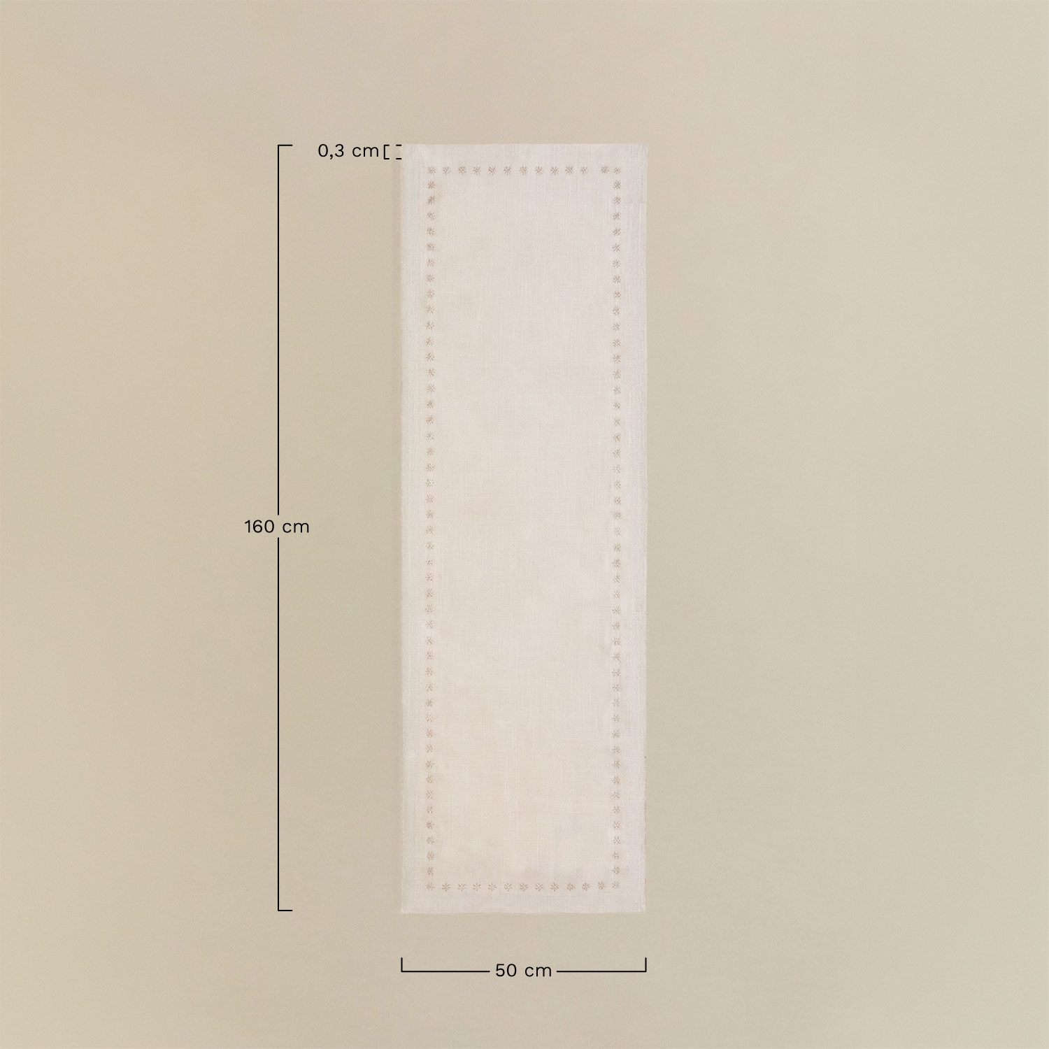 Runner da tavola 50x160 cm in cotone Naviresa, MISURE