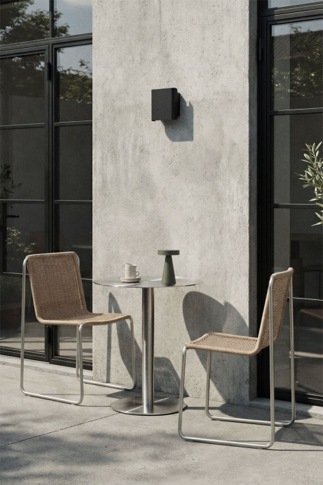 Tavolo da giardino rotondo in acciaio inox Xiren
