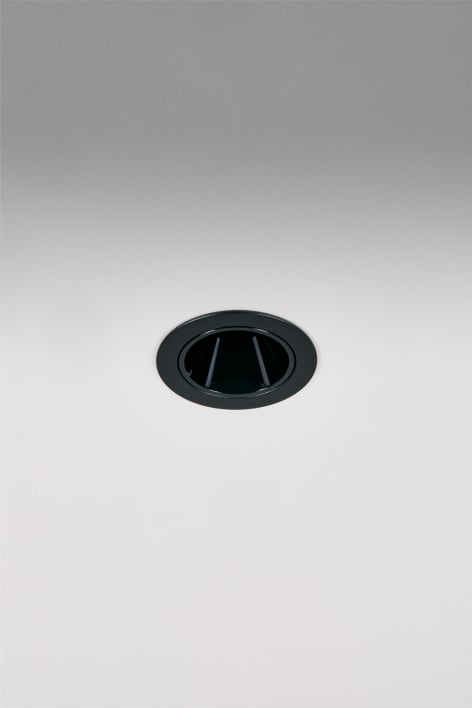 Faretto LED da incasso con cornice Ø5 cm in alluminio con accensione e spegnimento graduali Luisiana