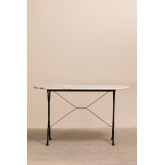 Tavolo Ovale in Metallo e Marmo (120,5x60 cm) Shantal, immagine in miniatura 2