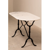Tavolo Ovale in Metallo e Marmo (120,5x60 cm) Shantal, immagine in miniatura 3
