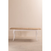 Tavolo da pranzo allungabile in legno (160-190x80 cm) Greyse, immagine in miniatura 2