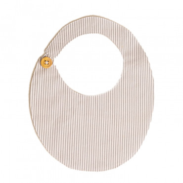Bavaglino Rotondo In Cotone Doty Kids Grigio Chiaro - Sklum